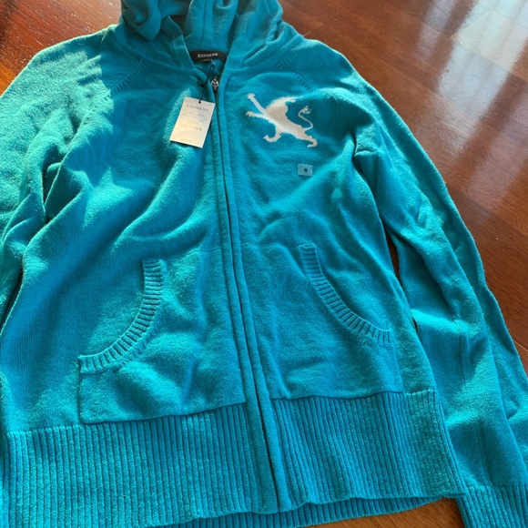 **NEW** Express Sweater/Sweatshirt Light Jacket - Picture 3 of 6